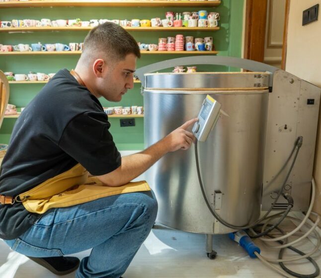Piec ceramiczny z kontrolą temperatury i wilgotności
